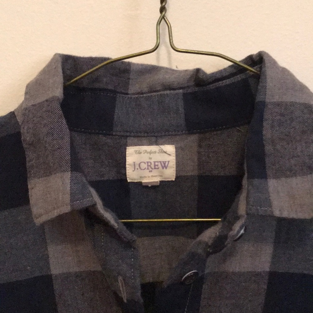J. Crew Long Flannel Shirt - Picture 2 of 3